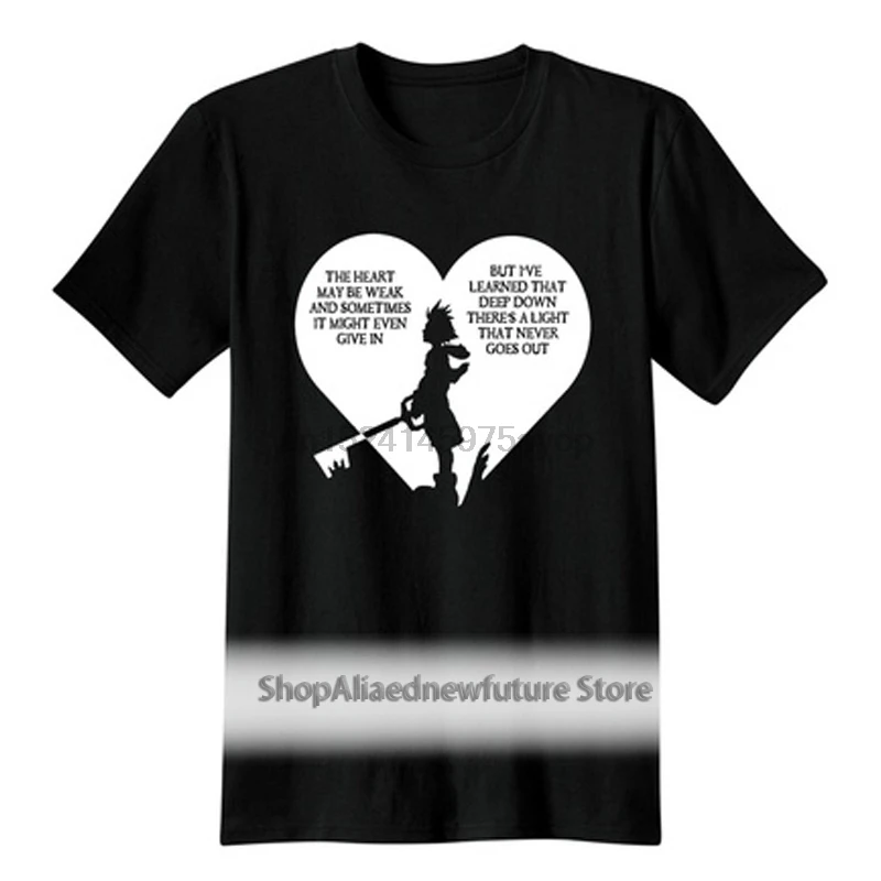 

Kingdom hearts sora quote T-Shirts Unisex new casual men& t shirt male tops clothing