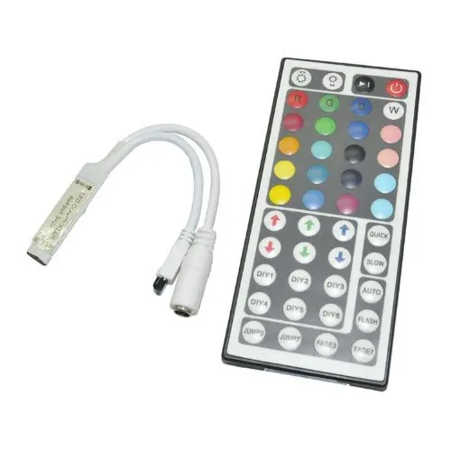

44 Keys LED IR RGB Controler For RGB SMD 3528 5050 LED Strip LED Lights Controller IR Remote Dimmer Input DC12V 6A Free Shipping
