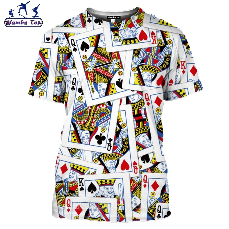 Топ Mamba футболка для женщин с надписью лопатка игральные карты футболки коротким