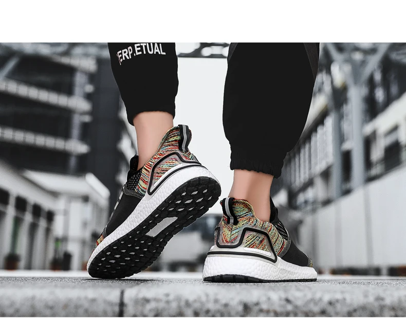 Дизайн, черные мужские кроссовки для бега, Ultraboost Sole Flyknit, кроссовки, обувь для мужчин, zapatillas hombre deportiva