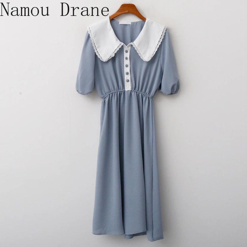 Женское платье феи во французском стиле приталенное ТРАПЕЦИЕВИДНОЕ ПЛАТЬЕ