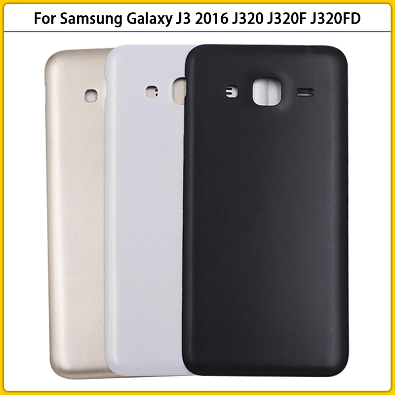 10 шт. Новый чехол для задней крышки J320 Samsung Galaxy J3 2016 J320F J320FD Пластиковая Крышка
