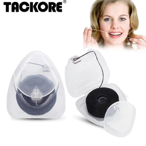 1 коробка, 50 м, бамбуковый уголь, зубная нить, чистящая или встроенная катушка, проволока