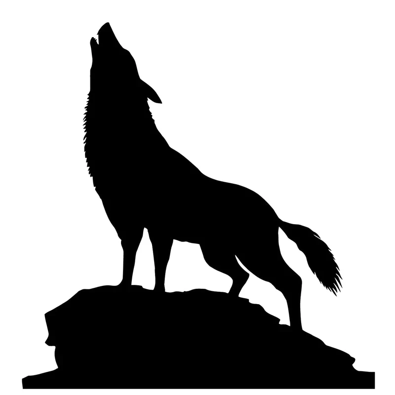 

12x12 см внешние аксессуары волк животное Декор мультфильм автомобиль стикер модный Авто персонализированные декоративные наклейки