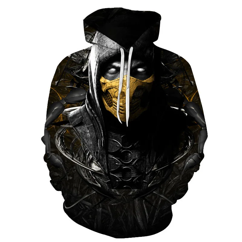 Игра Mortal kombat11толстовка с 3D-принтом ская разразразрезать секс ная толстовка |