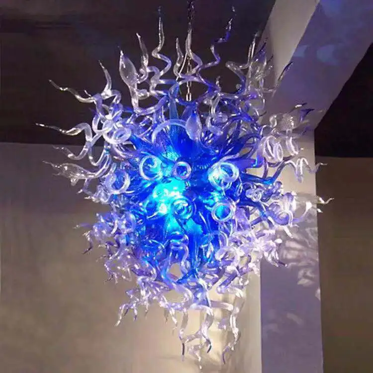 Свадебные центральные части подвесной светильник из янтарного стекла