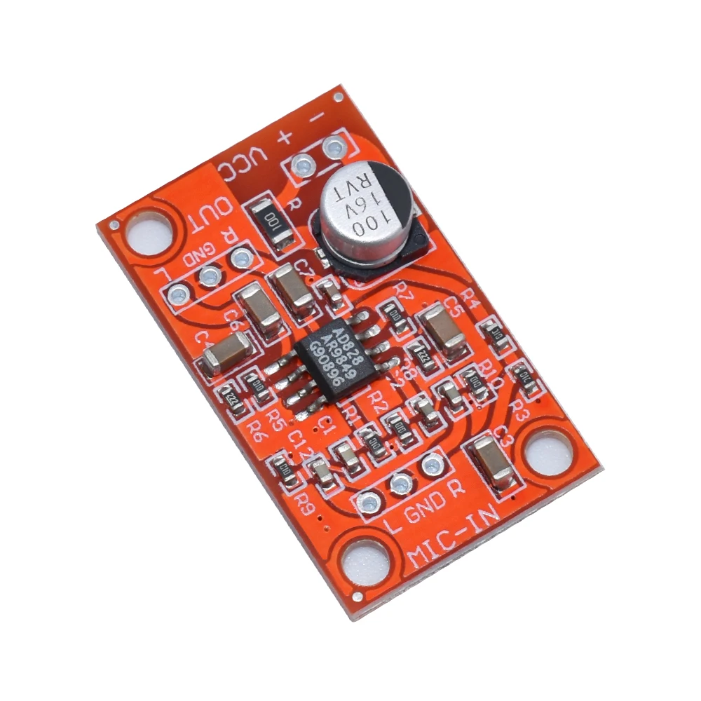 Плата предварительного усилителя для стерео динамического микрофона WAVGAT DC 3 8 15 в