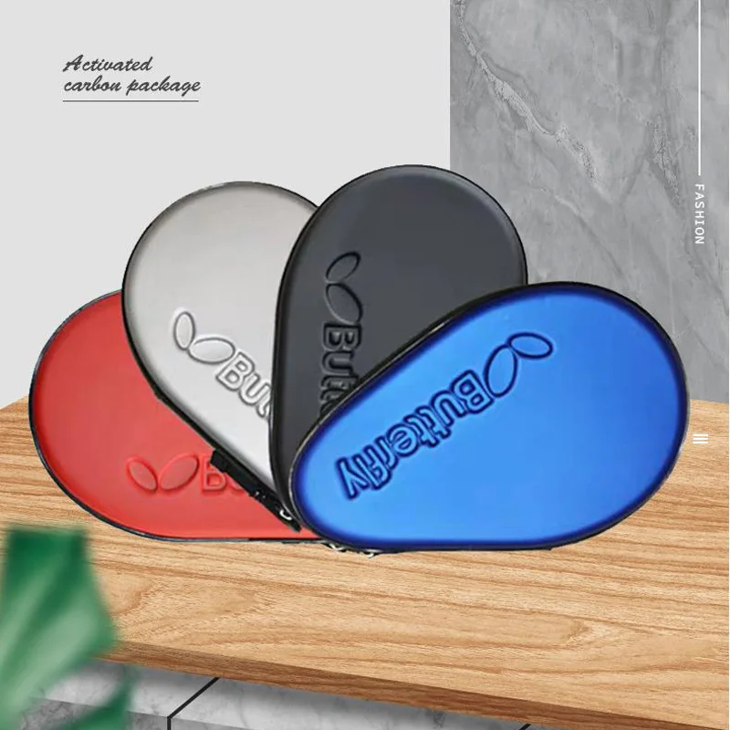 

High Quality Professional Gourd Table Tennis Case EVA PU Waterproof Material Loading Two Rackets Ping Pong Cover Bag With Zipper