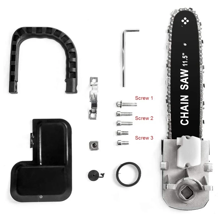 

11.5inch Electric Chainsaw Bracket Universal Adjustable for 100mm Angle Grinder Chain Saw Cutter Part DIY Woodworking Power Tool