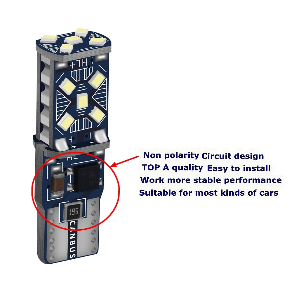 Новые Сверхяркие Светодиодные Автомобильные габаритные огни T10 W5W 2 шт. WY5W 168