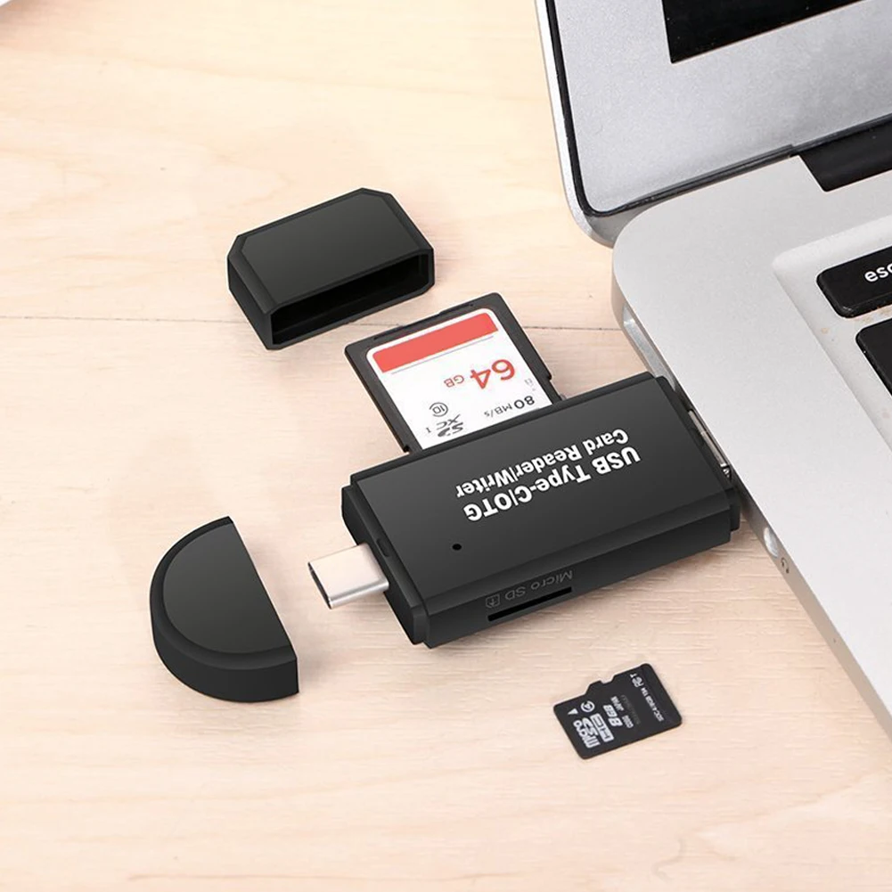 Многофункциональный USB 3 0 Тип-C 3-в-1 с эффектом приближения C зарядкой Micro-USB TF/S/D