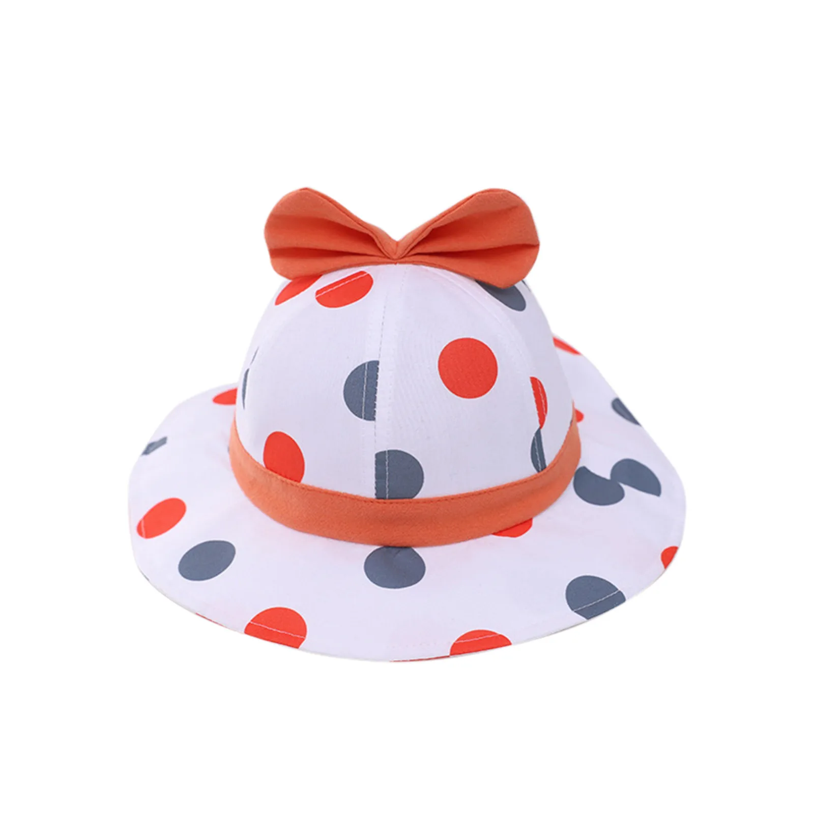 

Summer Fisherman's Hat Children Baby Boys Girls Polka Dot Printed Bucket Hats Beach Sun Hat Caps Free Shipping