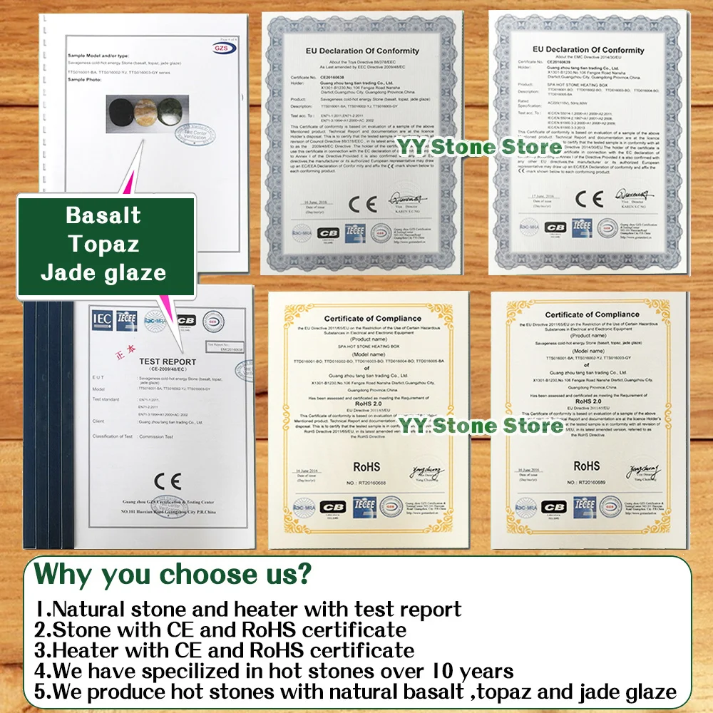 

Tontin Hot Stone Massage Set Heater Box Lava Basalt massage stone massager round Stones tool for Healthcare with heater