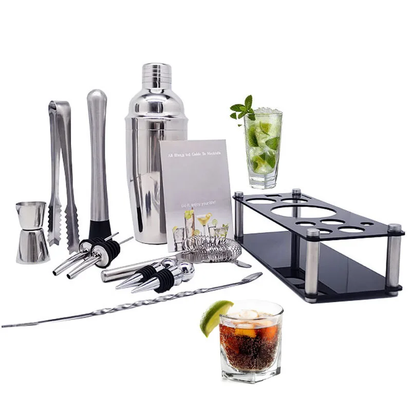 Коктейльный шейкер профессиональный набор посуды премиум класса миксер для