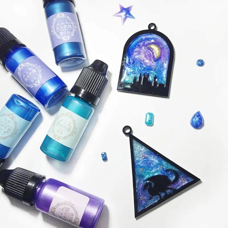 

24 Pcs 10ML Crystal Epoxy Resin Pigment UV Resin Coloring Dye Handmade DIY Jewelry Making Art Crafts Liquid Colorant Dropship