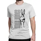 Бельгийская овчарка малинуа собака футболка для мужчин 100% хлопок повседневные футболки круглый вырез Тройники короткий рукав одежда размера плюс