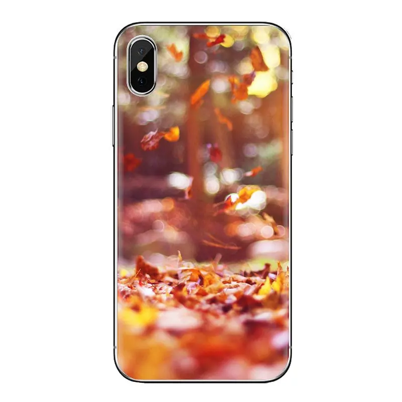 For Xiaomi Mi4 Mi5 Mi5S Mi6 Mi A1 A2 5X 6X 8 9 Lite SE Pro Max Mix 2 3 2S Silicone Cases Wonderful Scenery the falling leaves |