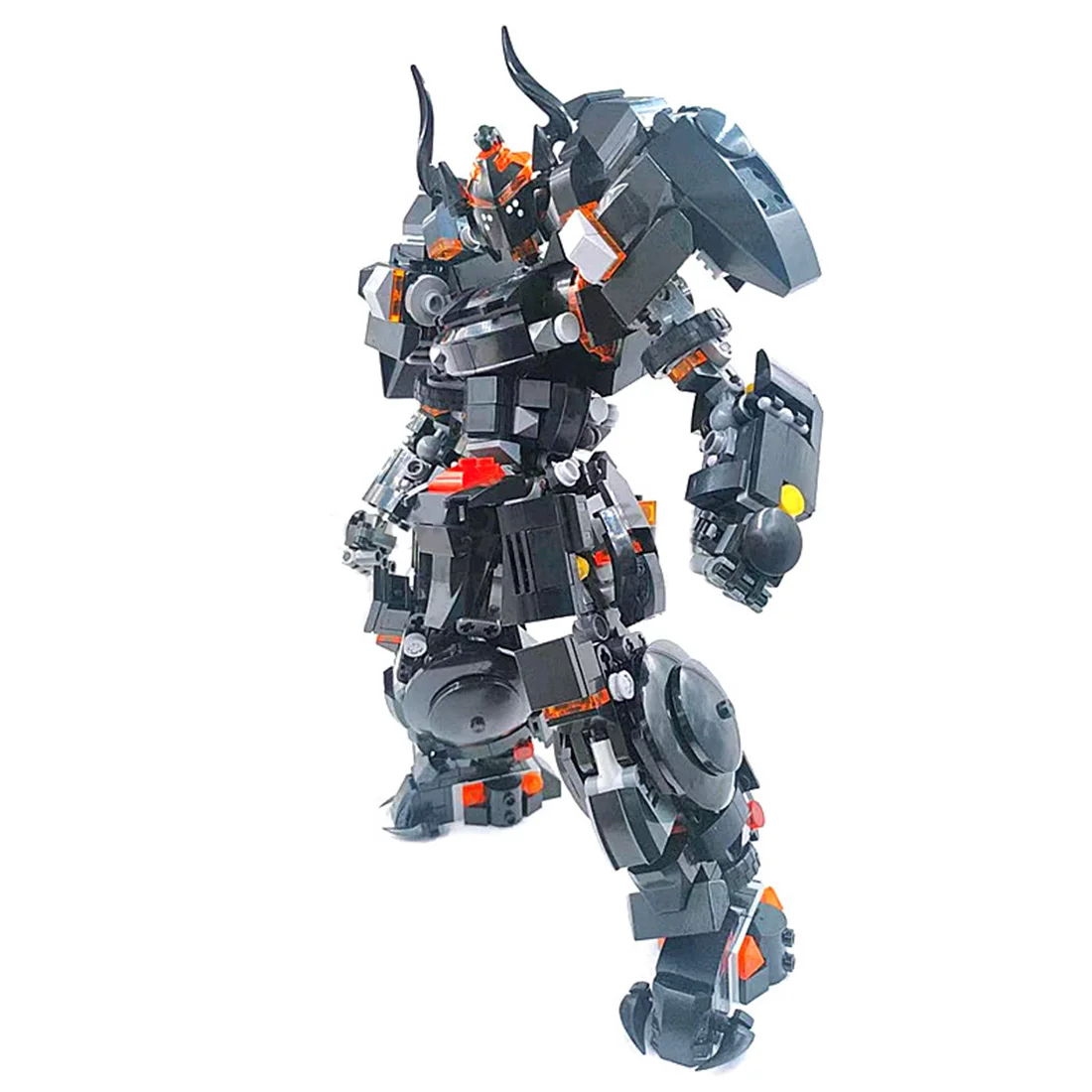 

MODIKER 840 or 1240Pcs MOC Mini Mecha Warfare Mecha Model Small Particle Building Blocks Educational Toy Black Cool
