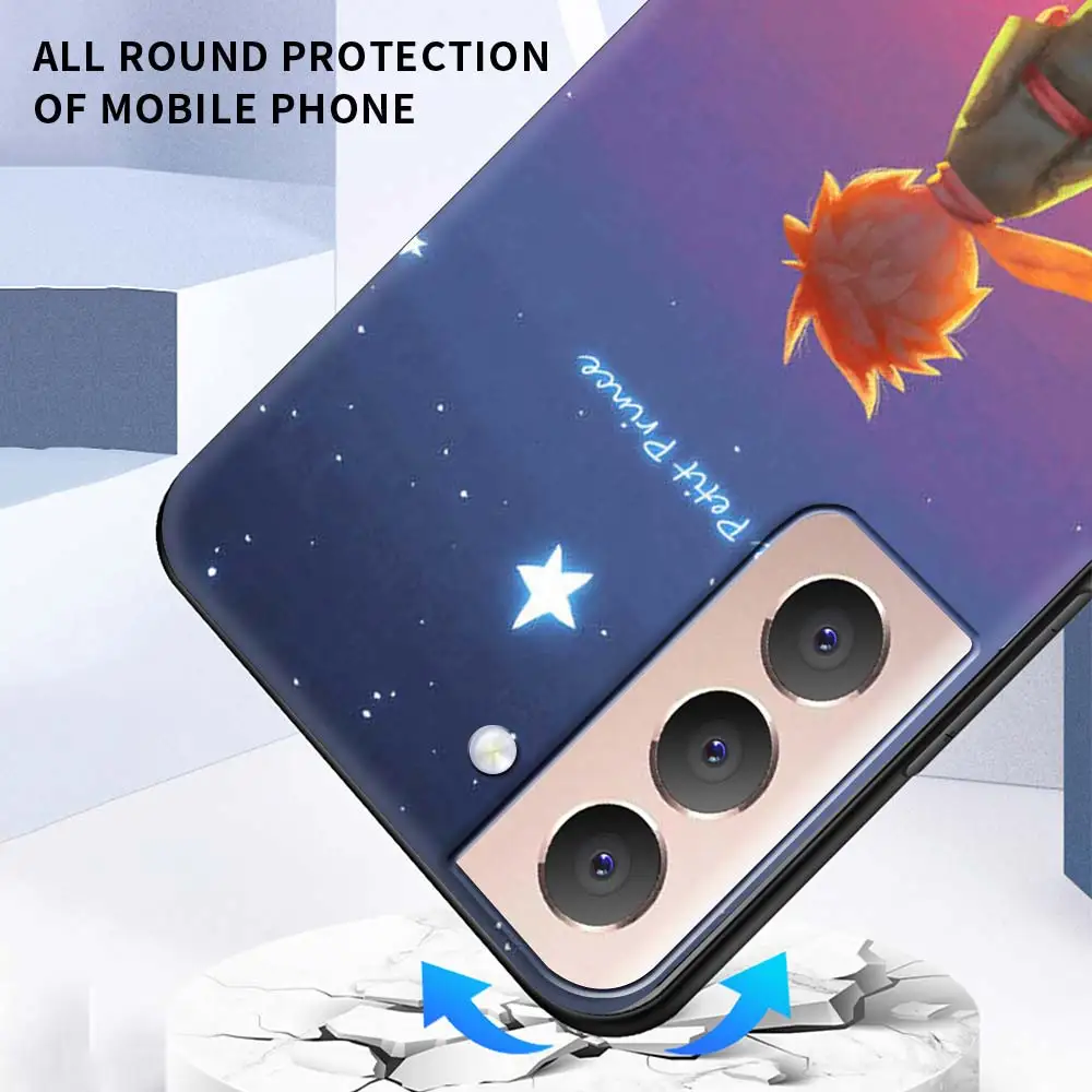 

Silicone Case Coque For Samsung Galaxy S21 Ultra S20 FE 5G S10e S10 S8 S9 S20 Plus S7 Cute Little Prince Fox Shell Cover Fundas