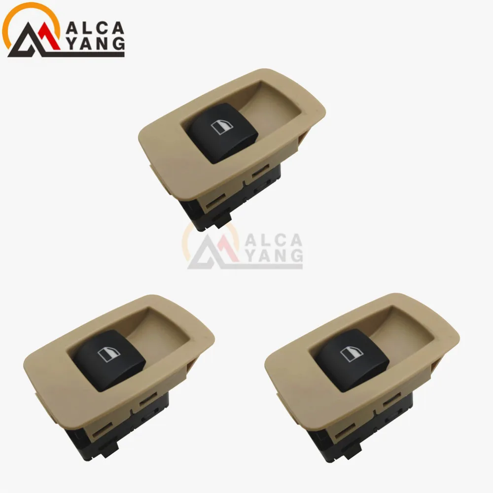 

61316945876 Passenger Side Front WIndow Lifter Button Switch For BMW E90,E91,323i,325i,328i,330i,335i, Xi 2006-2011 Beige Black