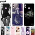 Силиконовый мягкий чехол, для Huawei Honor 8X, 6,5 дюйма, защитный чехол-накладка из ТПУ, сумочки, футляр