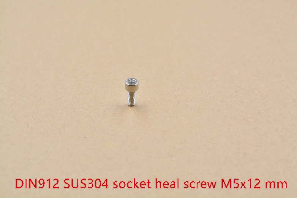 

304 stainless steel screw DIN912 M5x12 socket heal hexagon head cap 1pcs