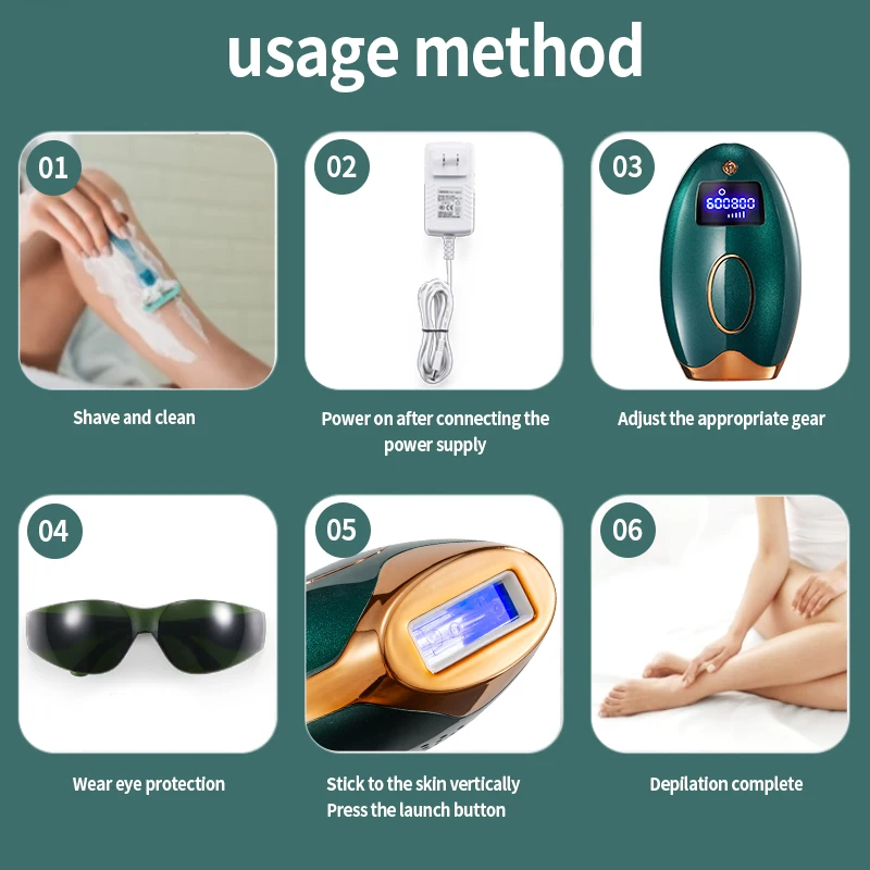 

2020 New Arrival 600000 Flash Permanent Hair Remover IPL Epilator Laser Painless Whole Body Facial Hair Removal Machine