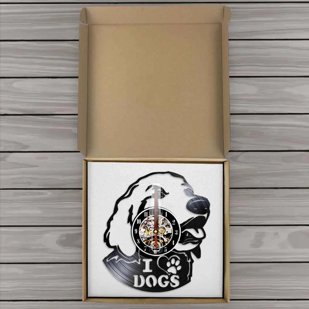 Виниловые часы с 3d изображением головы Лабрадора I Love Dog милые настенные щенка