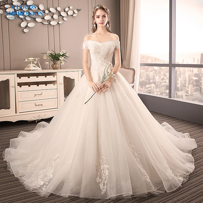 Сексуальное свадебное платье белое для невесты фатиновое размера плюс Vestige de Noiva