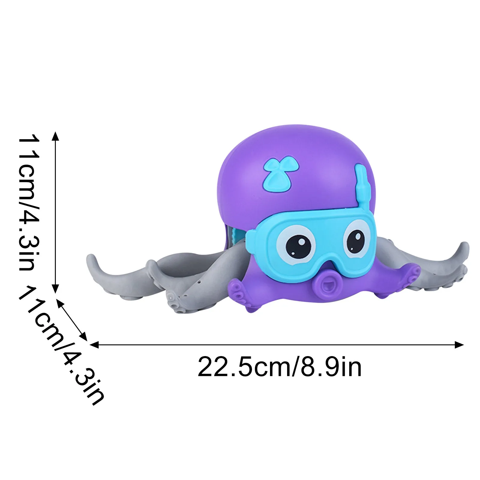 

Walking Octopus Clockwork Bath Toy Cute Cartoon Animal Inertial Octopus Crawling Sea Animals Children Playing In Water Bath Toys