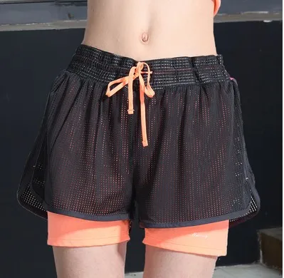 

Mesh Sport Shorts Women Fitness Clothing Workout Lulu Running Gym Yoga Shorts For Lady Elastic Short Pants Sportswear Gym Shorts