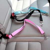 pet dog cat car seat belt goods animals adjustable harness lead leash small medium travel clip retractable leash pet supplies