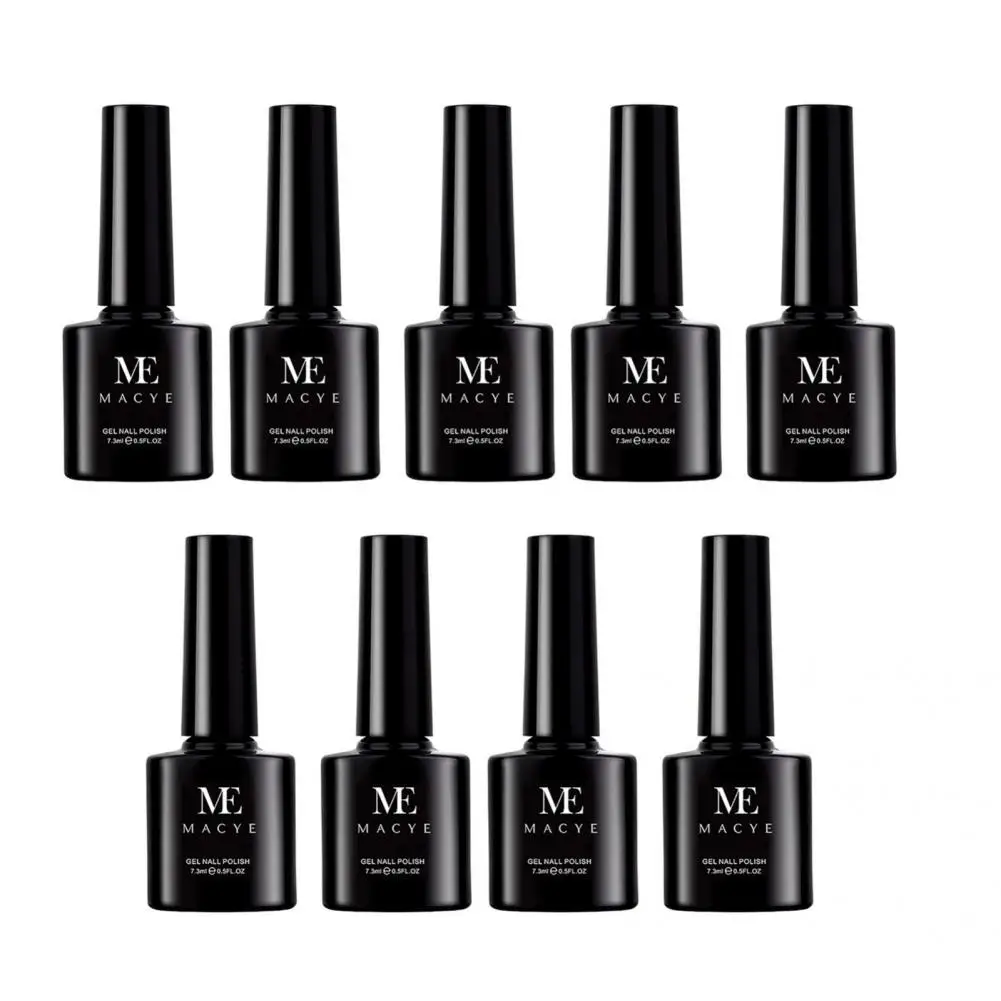 

Натуральный 9 шт./компл. косметика для маникюра и дизайна ногтей отмачиваемый цветной гель для УФ-лампы яркий лак для ногтей Быстросохнущий ...