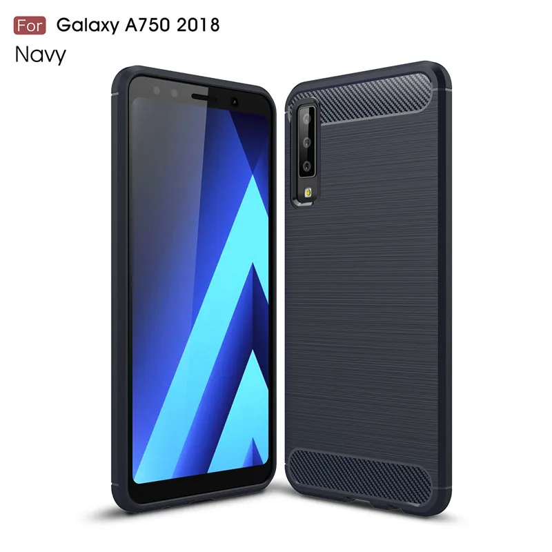 

Cases For Samsung Galaxy A7 Cover Shockproof Soft TPU Brushed Back Case For Samsung Galaxy A7 Cover A750 6.0