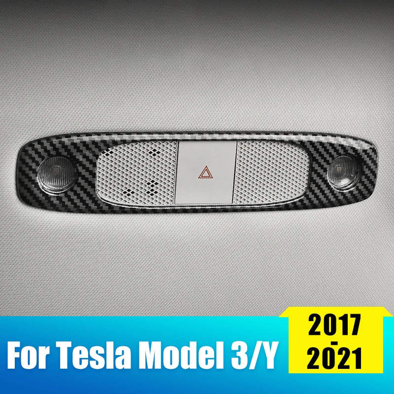 

Car Front Rear Interior Dome Reading Lamp Cover Horn Speaker Trim Frame For Tesla Model3 Model 3 Y 2019 2020 2021 Accessories