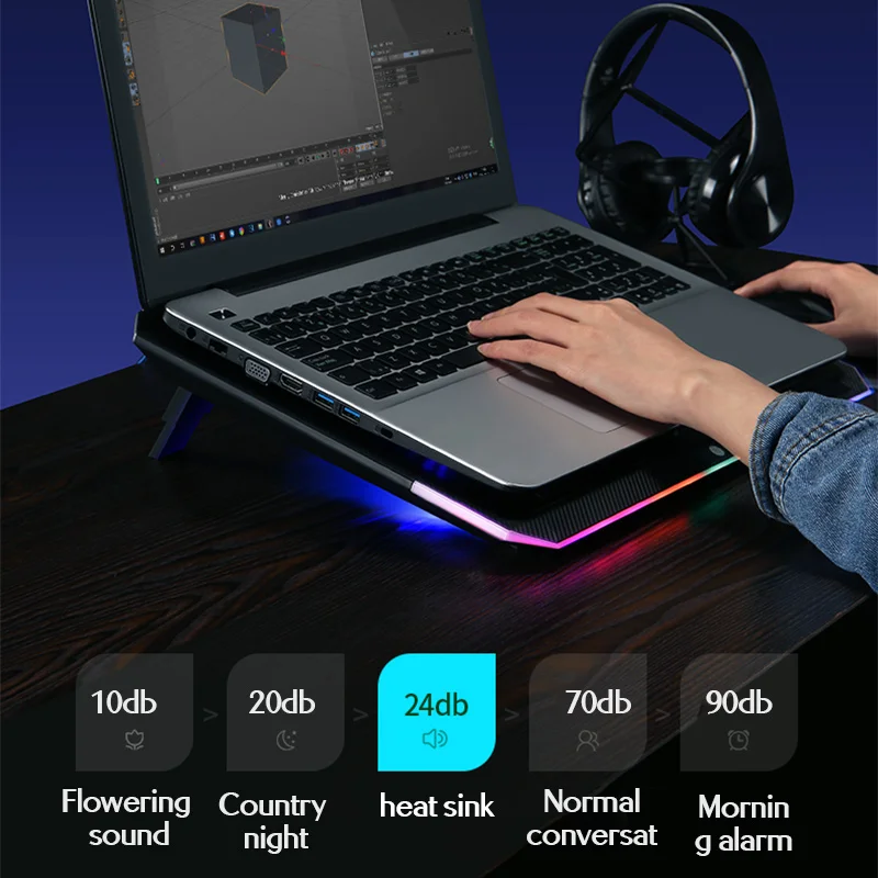 Llano турбо кулер для ноутбука Подставка охлаждающая рамка регулировка угла