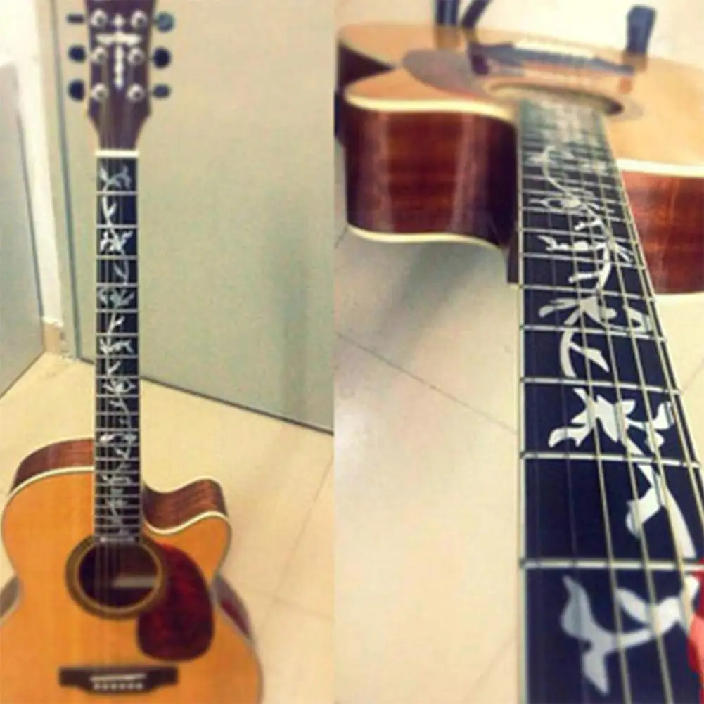 

1 Pc Electric Guitar Decoration Board Stickers Ultra-thin Inlaid Board Accessories Decals Stickers Shell Guitar Guard Guita Y6X2