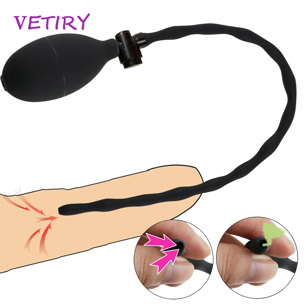 Надувная пробка для пениса VETIRY лошадиный глаз силиконовый катетер уретры