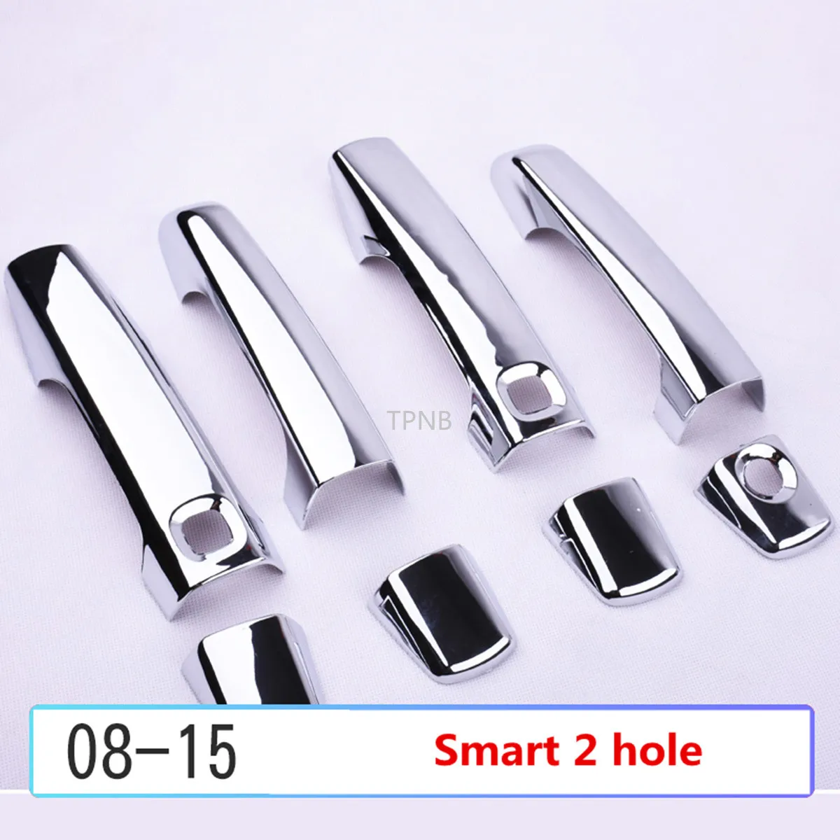 Хромированная накладка на дверную ручку и чашу из АБС пластика для Toyota Land Cruiser 200