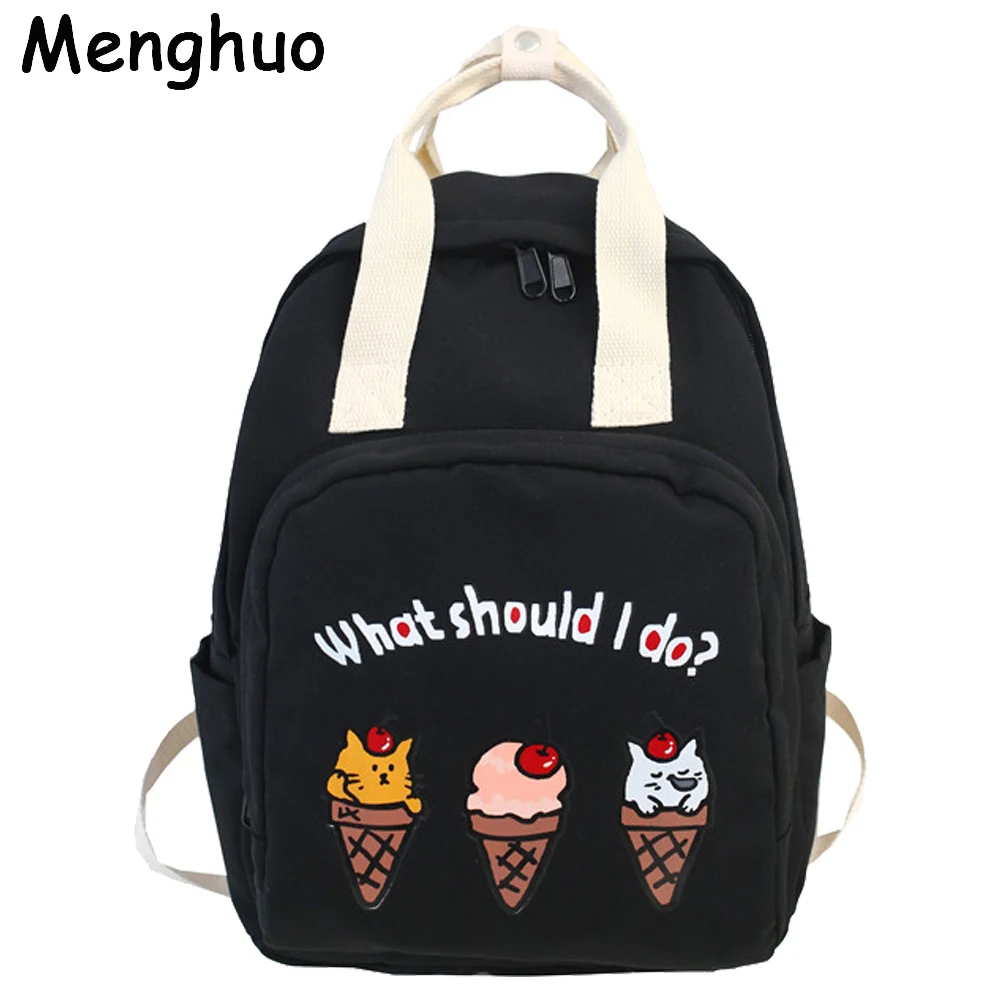 Menghuo женские рюкзаки из ткани Оксфорд женский рюкзак с изображением мороженого и