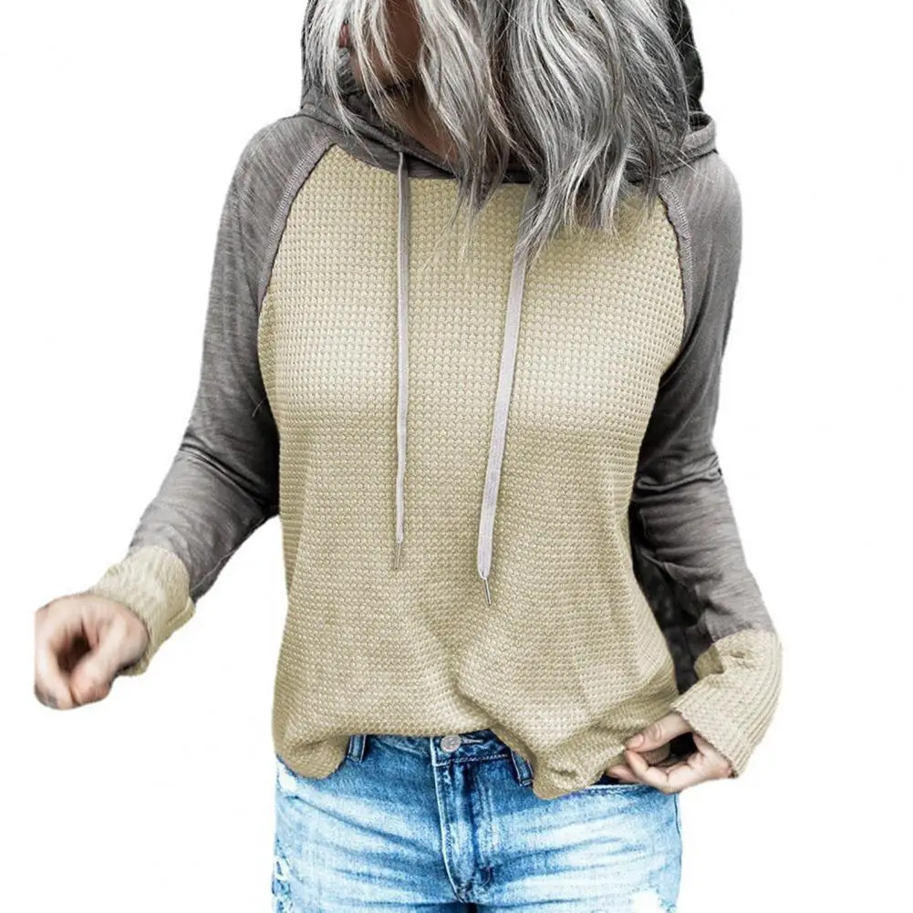 

Осенняя Женская толстовка, толстовки, уличная одежда, повседневная Свободная Толстовка в стиле пэчворк, топы, пуловер с длинным рукавом, тол...