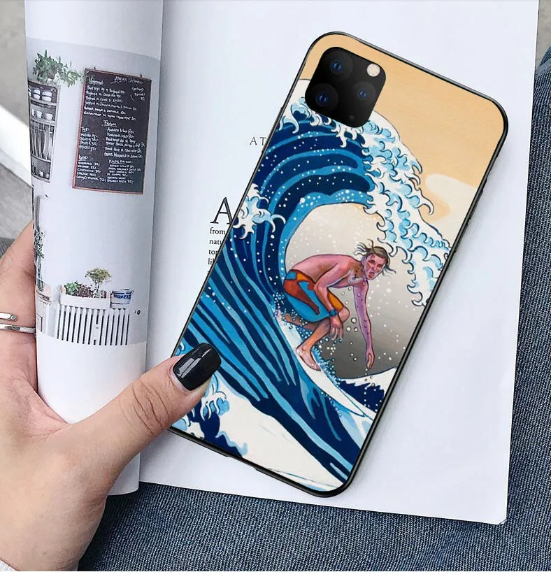 Японская большая волна от Kanagawa Силиконовый ТПУ чехол для iPhone 11 Pro MAX 2019 6 Plus 7 8Plus SE 5