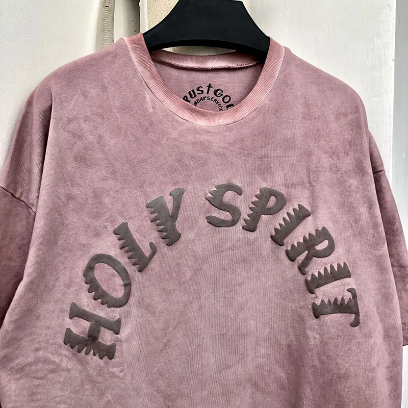 Лучшее качество Kanye West футболка доверие Бог футболка для мужчин и женщин Sunday service Holy Spirit CPFM хлопковая Повседневная футболка s