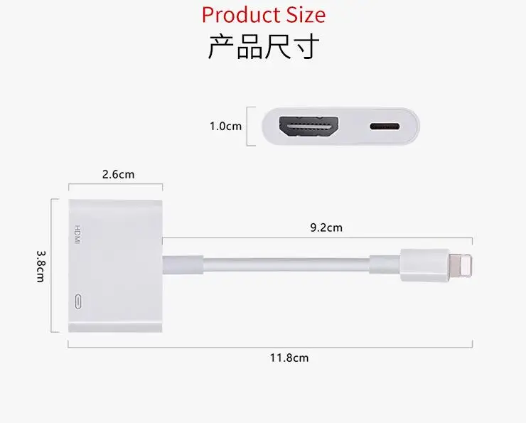 USB к hdmi HD кабель-адаптер совместим с Apple тот же экран |