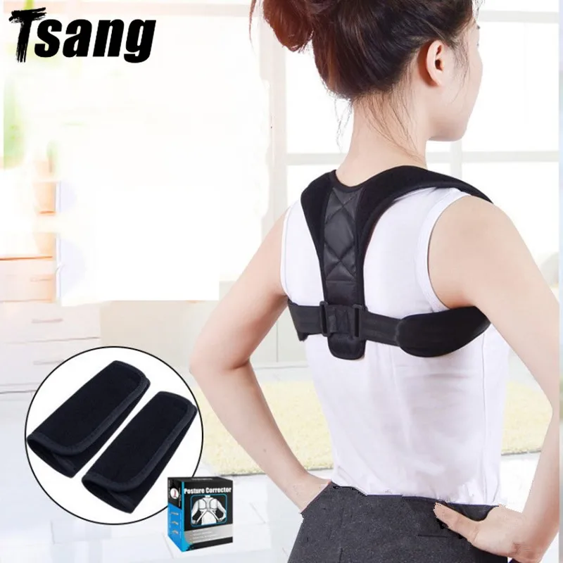 

Back Support Posture Corrector Spine Back Shoulder Support Corrector Band Adjustable Brace Correction Humpback Back Pain Relief