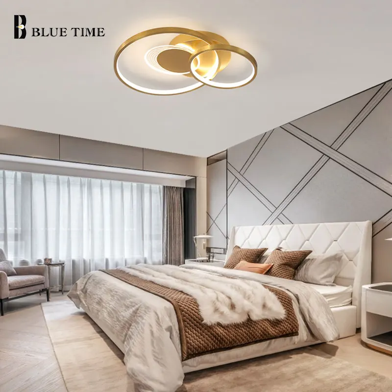 

New Modern Ceiling Light Indoor Surface Mounted Lamp Gold and Black For Living Dining Room Bedroom LED Interior Lighting