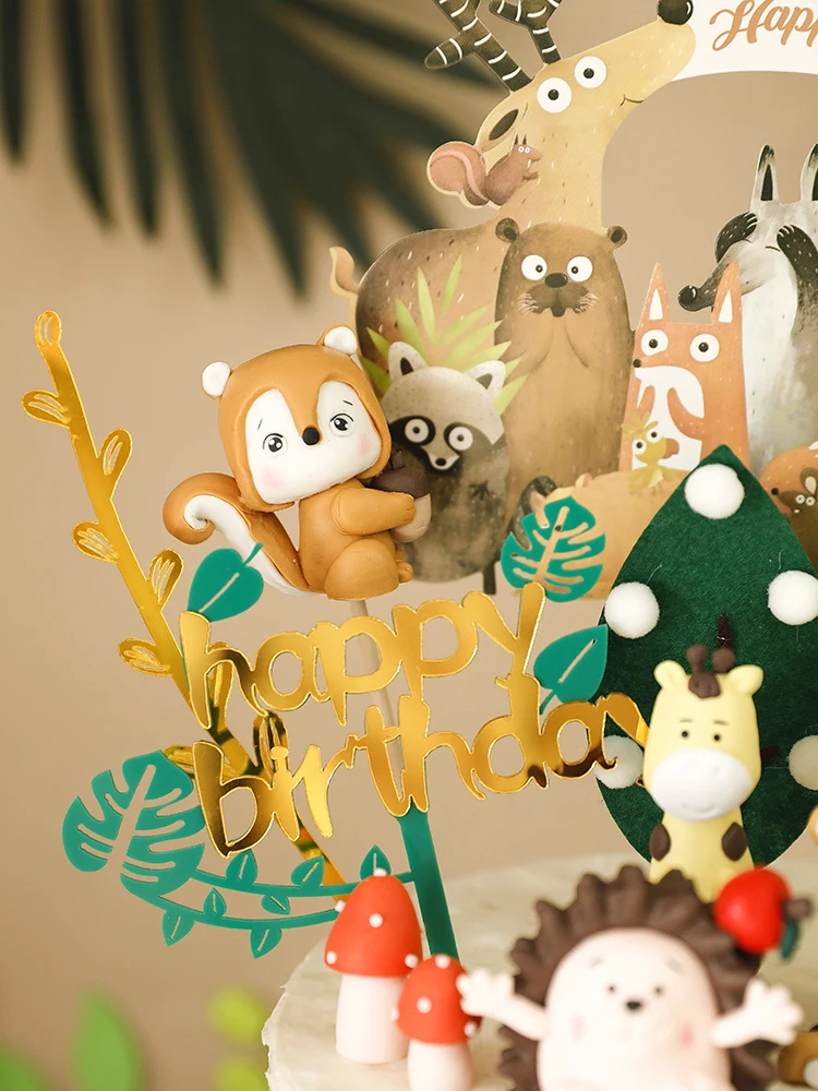 Женский еж тигр Лев растение улитка вечеринка в честь Дня Рождения для мальчиков