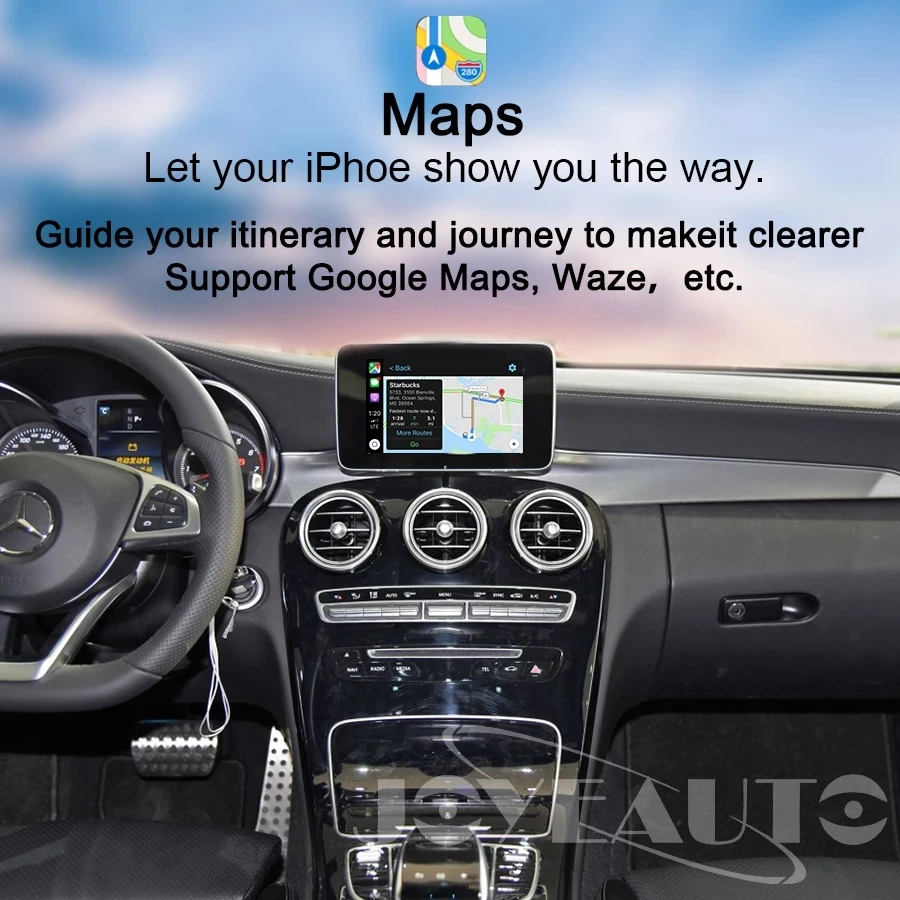 저렴한 Joyeauto 무선 Apple Carplay For Mercedes-Bens NTG5.5 새로운 E W213 안드로이드 자동 모듈 비파괴 설치