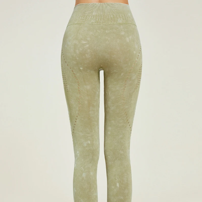 

SVOKOR High Waist Yoga Pants Printed Hollow Leggings Women Stretch Leggings Quick-Drying Sports Leggings Women