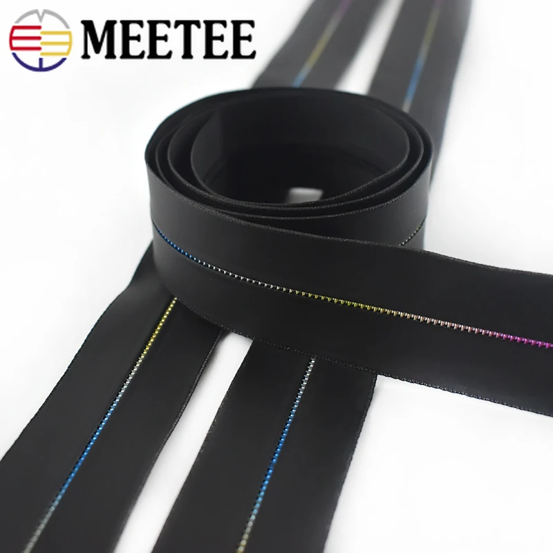 2/4M Colored Teeth 5# Nylon Zipper for Sewing Black Waterproof Zippers Invisible Plastic Zips Outdoor Jacket Bag DIY Accessories | Дом и сад